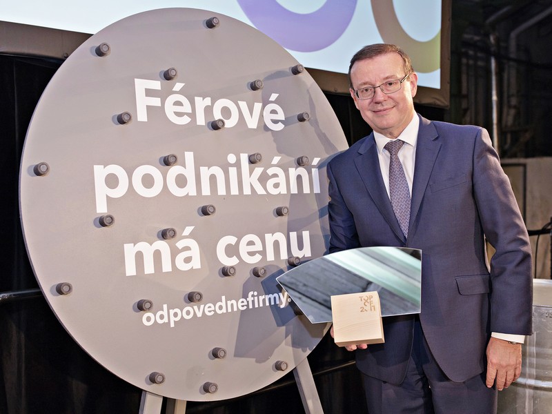 Bohdan Wojnar převzal cenu Top Odpovědný Leader 2017